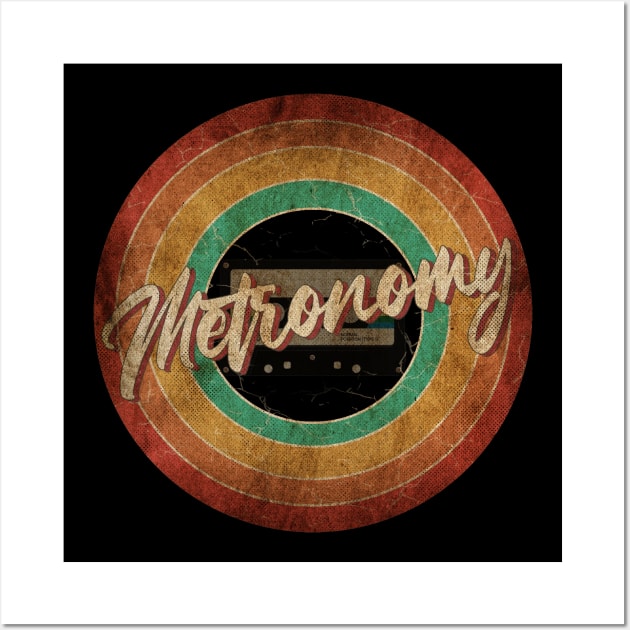 Metronomy Vintage Circle Art Wall Art by antongg